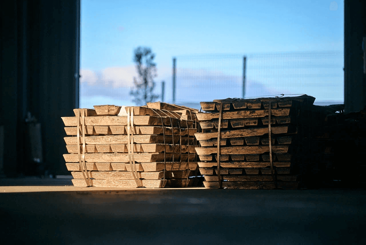 Lingots de cuivre